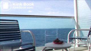 Crazy girl shitting in plate