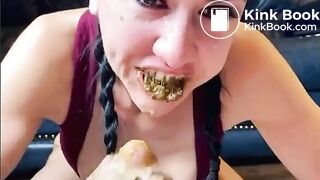 perfect scat + puke blowjob