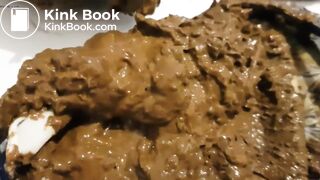 Sexy Hot Blonde Girl Huge Grey Floral Panty Poop