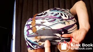 Sexy Hot White Blonde Girl Explodes Her Colorful Dress