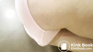 Huge poop in pink panties - video 4