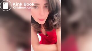 Beautiful Lady Takes a Shit on the Toilet