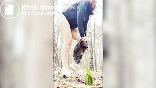 One of my favorite scat girl shitting outdoors