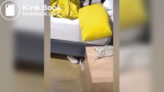 African drunk girl shits herself,friend records