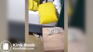 African drunk girl shits herself,friend records