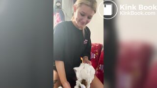 Blonde Hottie Shitting In Her Huggies