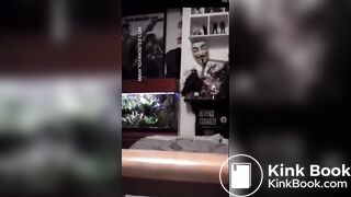 Vintage Sexy White Girl Black & White Panty Poop 2