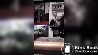 Vintage Sexy White Girl Black & White Panty Poop 2