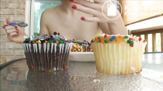 One of my favorite scat girl making more shit cakes