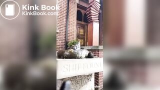 Girls shits on Shit Fountain