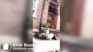 Girls shits on Shit Fountain