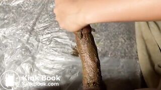 Black couple shitty anal