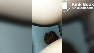 Polish girl pooping on toilet - video 4
