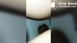 Polish girl pooping on toilet - video 4