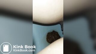 Polish girl pooping on toilet - video 4