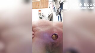 German girl pooping on bathroom floor