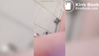 German girl pooping with panties