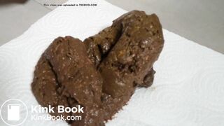 Big and beautiful shit in plate