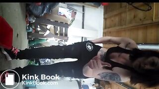 Severe woman shits in your garage