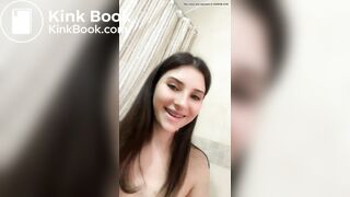 Girl fills toilet with shit