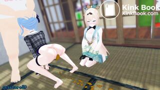 Blowjob and shit animation