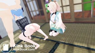 Blowjob and shit animation