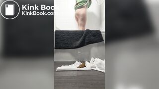 British girl pooping on floor