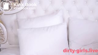 Russian beauty girl playing ATM with shit