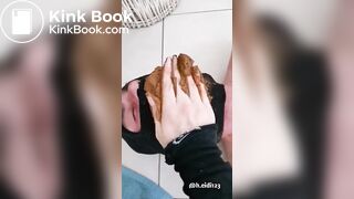 Faceshitting scat slave