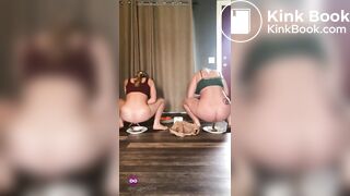 Hot girls making a shit meal