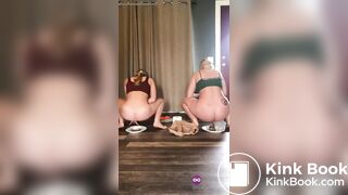 Hot girls making a shit meal