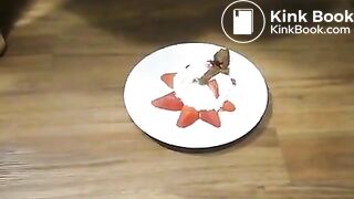 Just consuming feces..