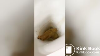 Model clogs toilet with thick turd
