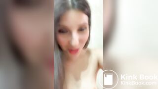 Model clogs toilet with thick turd