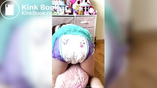 Sexy Hot White Girl Huge MLP Diaper Poop