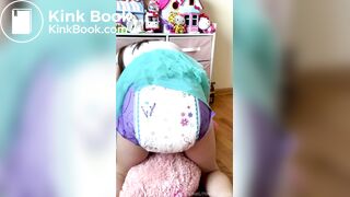 Sexy Hot White Girl Huge MLP Diaper Poop