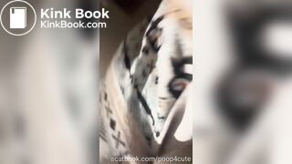 Sabrina big ass pooping on toilet