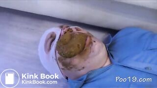 Man eats shit from 3 women