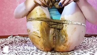 Messing pants and smearing shit..