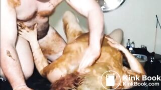 Her head pushed into shit