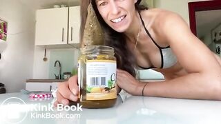 Poo in the apricot jam pot..