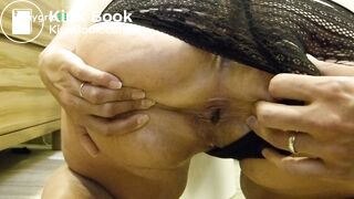 MILF poops and gets an anal creampie