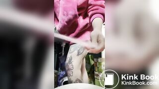 british pawg shitting