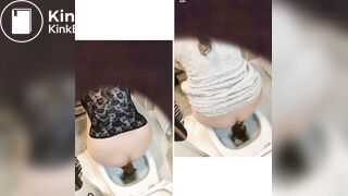 Double poop and fart scene
