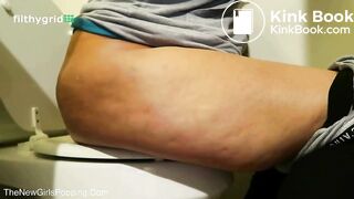 Girl pooping on toilet - video 90