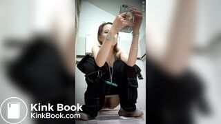 Asian Girl Poops