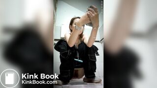 Asian Girl Poops