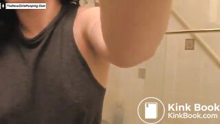 Nathalie Wonder pooping on toilet