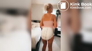 Poopy diaper masturbating..