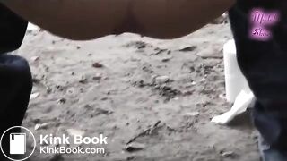 Nice poo at a lake in the woods..